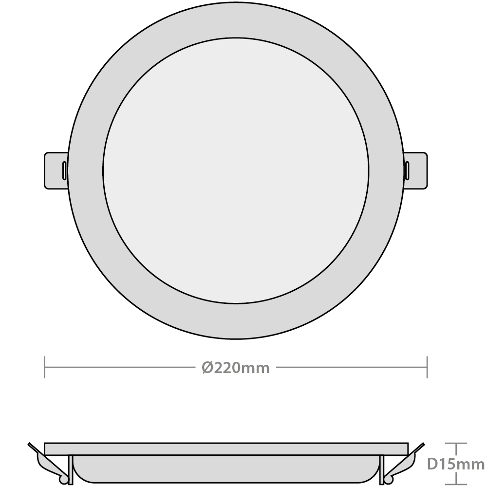 Red Arrow ORB20-CCT Orbit Circular Downlight 20W 3CCT 3/4/6K