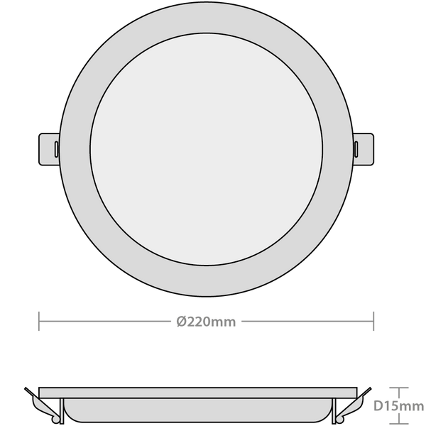 Orbit Circular Downlight 18W 3CCT 3/4/6K