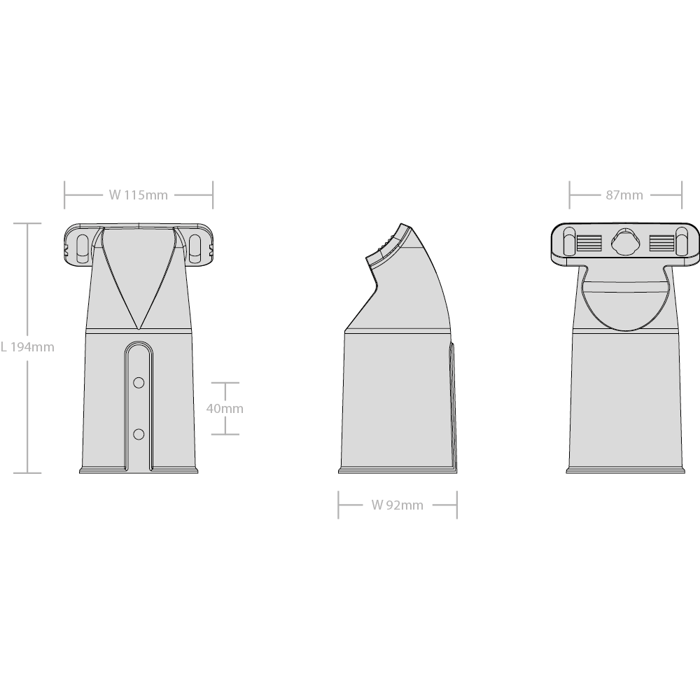Orion Street Light 76mm Spigot Adaptor