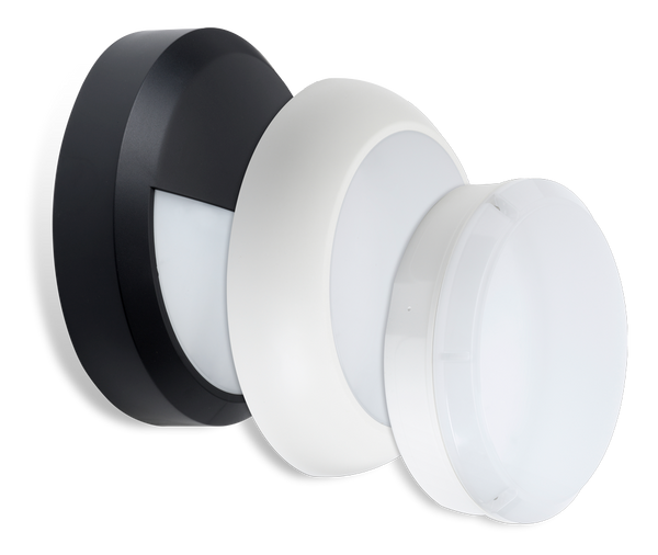 Polo Combi 230V 13W IP65 Multi-Use Bulkhead with Selectable Wattage and CCT, Multiple Trims and Integral 3 hour Maintained Emergency Conversion