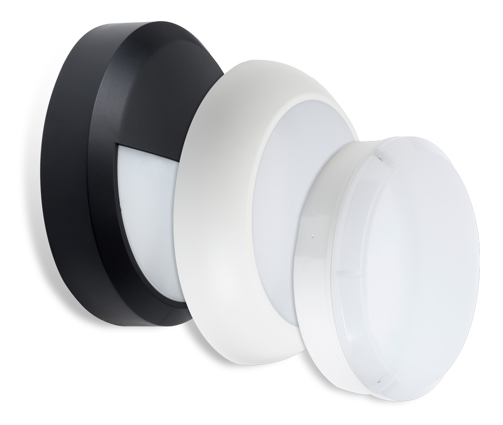Polo Combi 230V 13W IP65 Multi-Use Bulkhead with Selectable Wattage and CCT, Multiple Trims, Microwave sensor and 3h Maintained Emergency