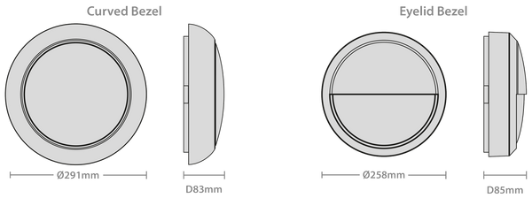 Polo Combi 230V 13W IP65 Multi-Use Bulkhead with Selectable Wattage and CCT, Multiple Trims, Microwave sensor and 3h Maintained Emergency