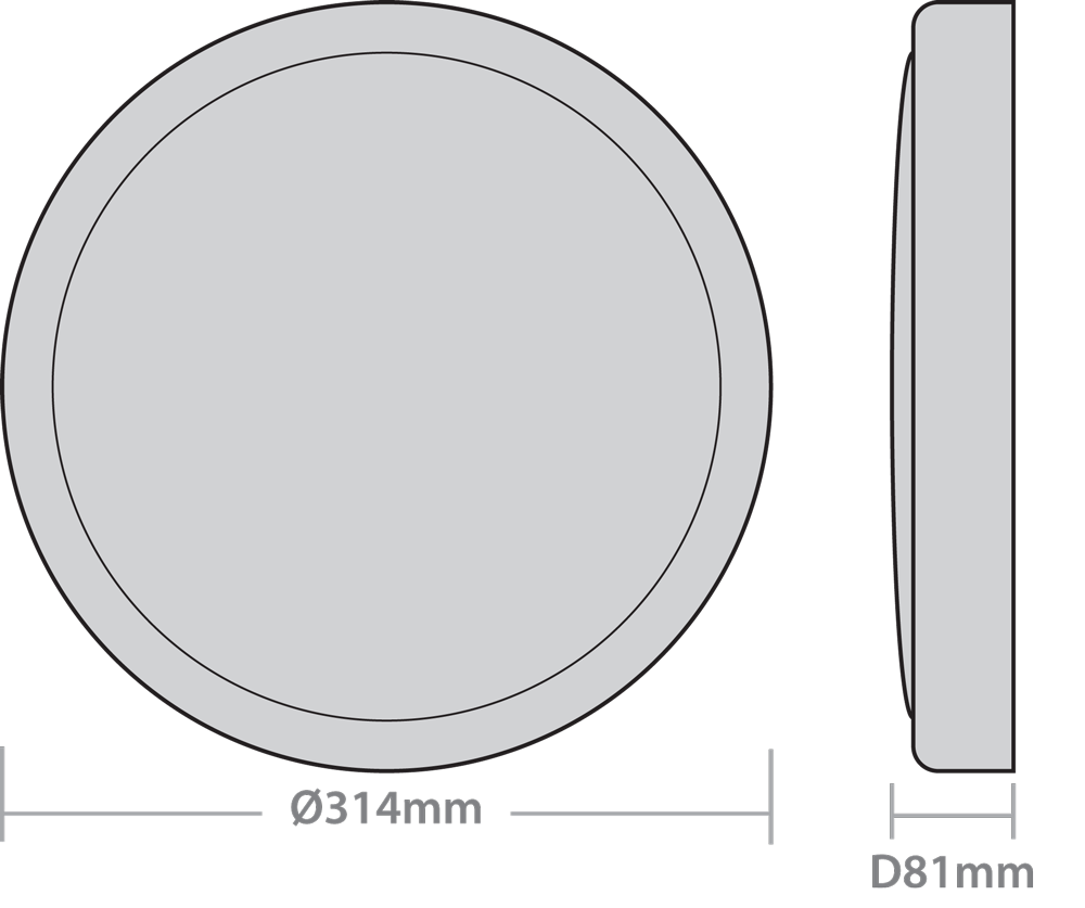 Red Arrow POLX15EVO-CCT Polo X EVO Bulkhead White 9-15W 3CCT 3/4/6K
