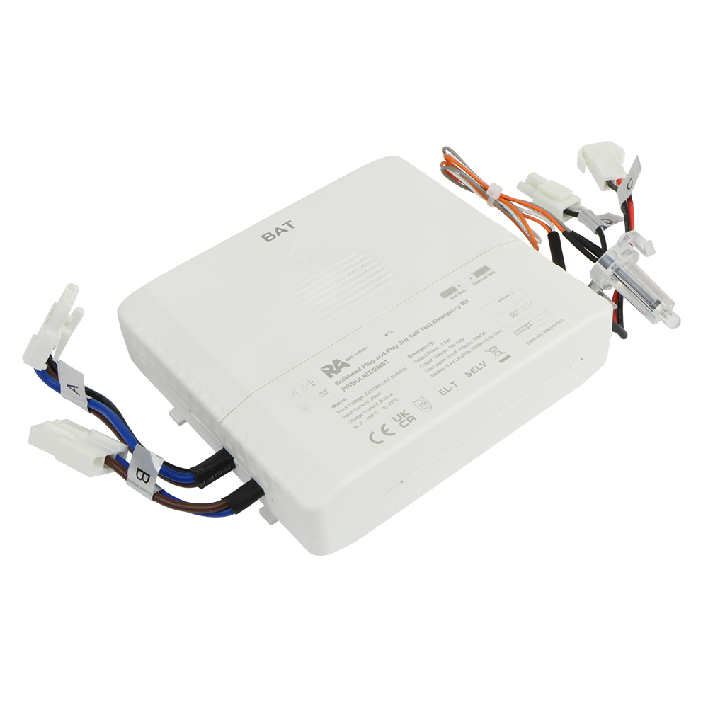 Red Arrow PP/BULKIT/EMST Bulkhead Plug and Play 3Hr Self Test Emergency Kit