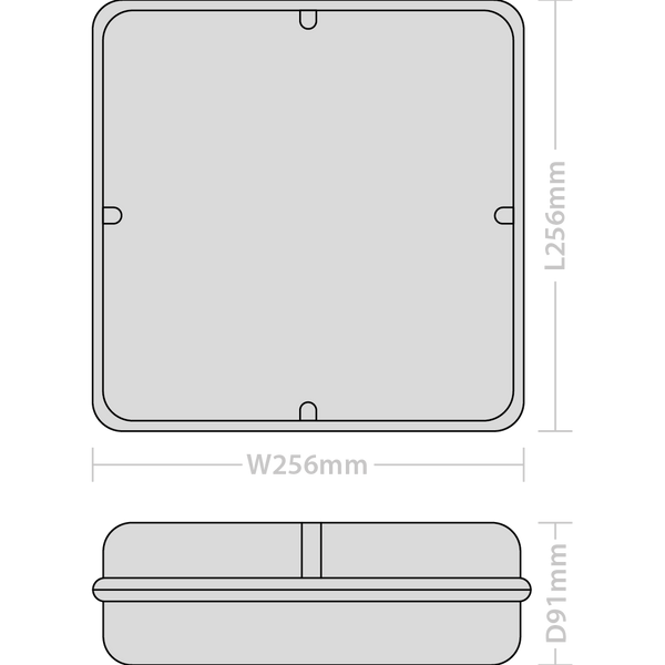 Red Arrow RBS/B Robust Square Bulkhead Body (Use GTS Trays)