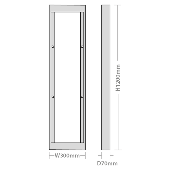Red Arrow RSK123 Rhombus Surface Mounting Kit 300mm x 1200mm