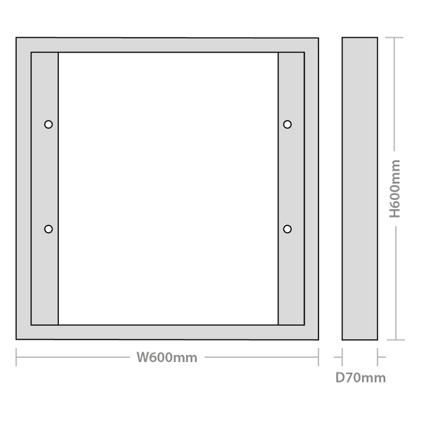 Red Arrow RSK66 Rhombus Surface Mounting Kit 600mm x 600mm