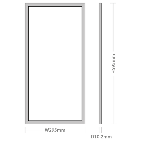 Red Arrow RZR6326-30 Razor Edge Lit Panel 595x295 26W 3000K 2600lm