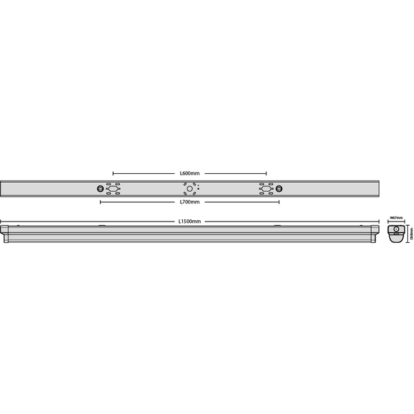Red Arrow SBP51-40 Sabre Pro Batten 1500mm Osram driver 4000K