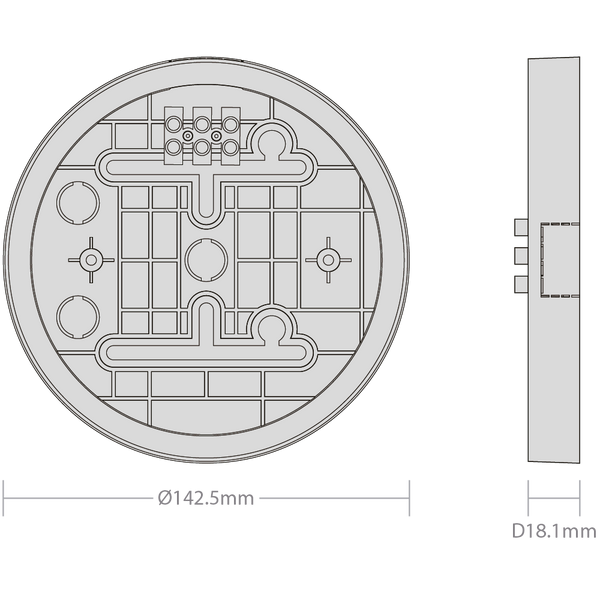 Smoke & Heat Alarm Pattress