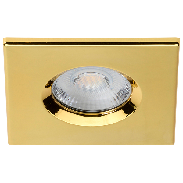 Stellar Bezel Attachment Square Polished Brass