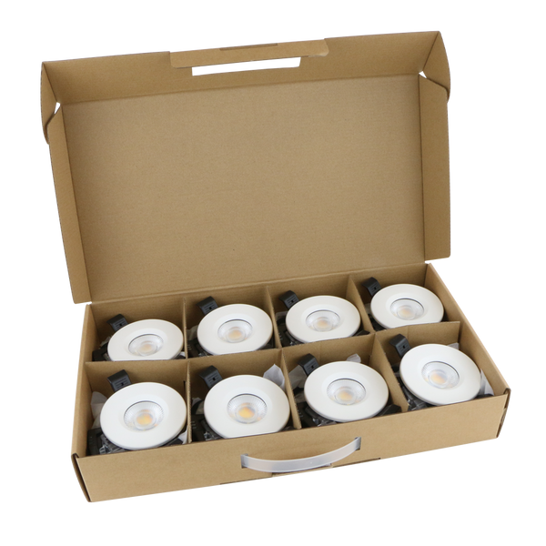 Red Arrow SR/ECO/8/W Stellar ECO 8 Pack Fire Rated Downlight 6W 3CCT