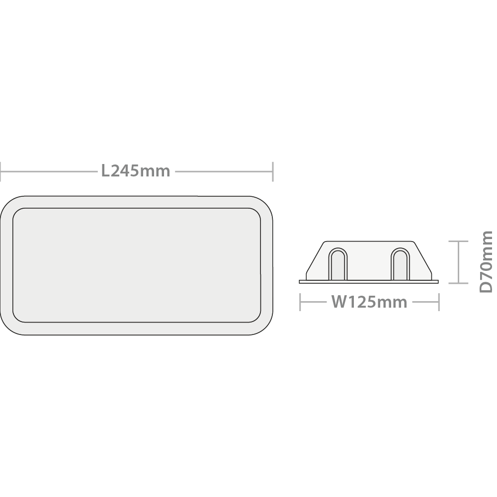 Taurus Site Extra Deep Clear Prismatic Diffuser