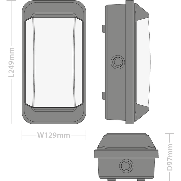 Taurus IP65 Bulkhead with Microwave Sensor