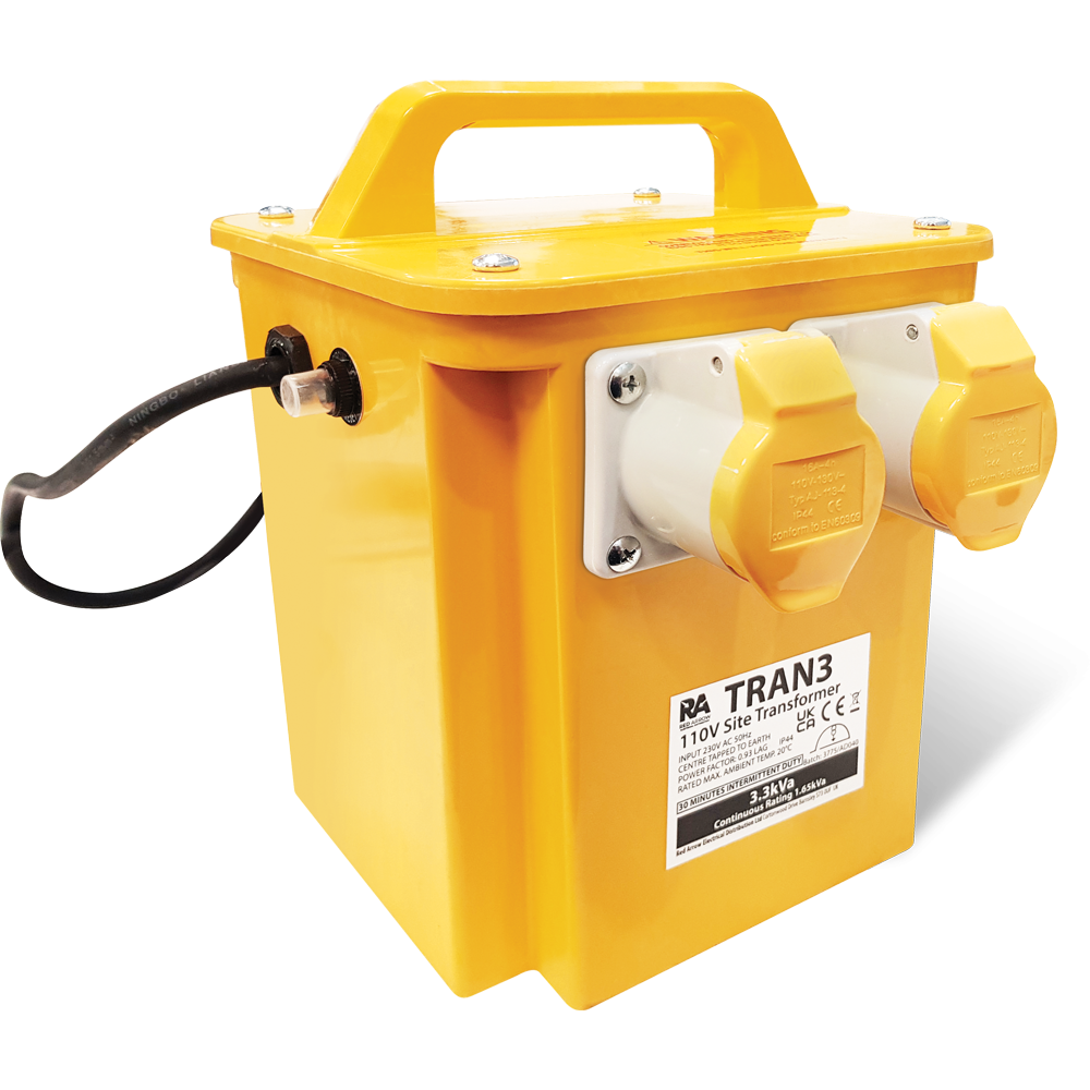 Red Arrow TRAN3 Site Portable Transformer 3.3kVa 110V - 2x16A skts ...