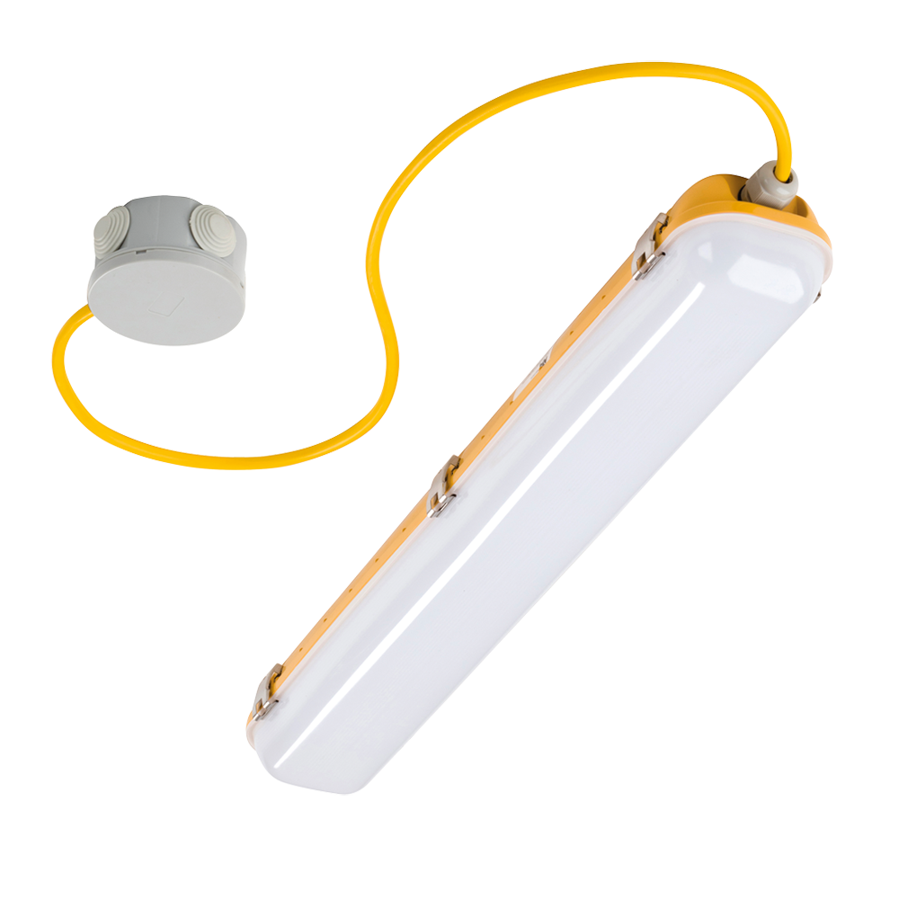 Red Arrow WGS220Y-E/PC Weatherguard Site 600mm c/w Flex & Junction Box & 3HR Emergency