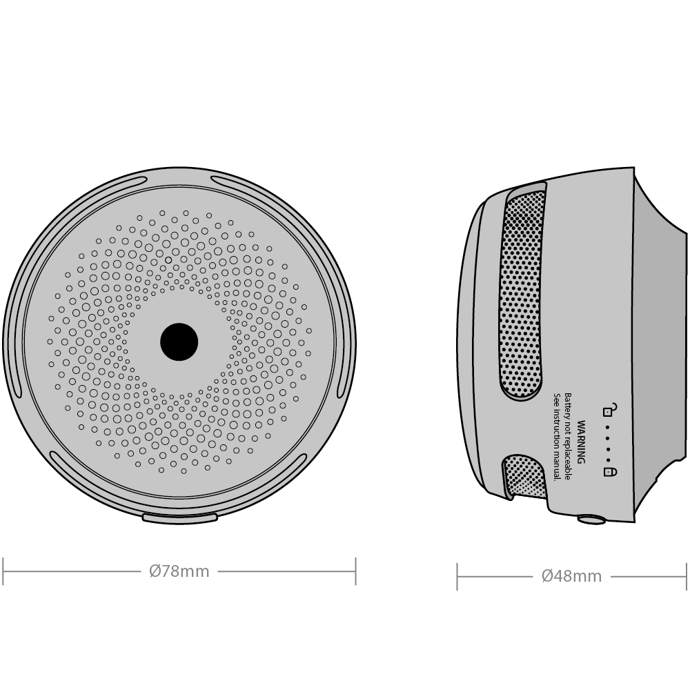 Red Arrow XS01-M X-Sense ProConnected Smoke Detector Replacable Battery