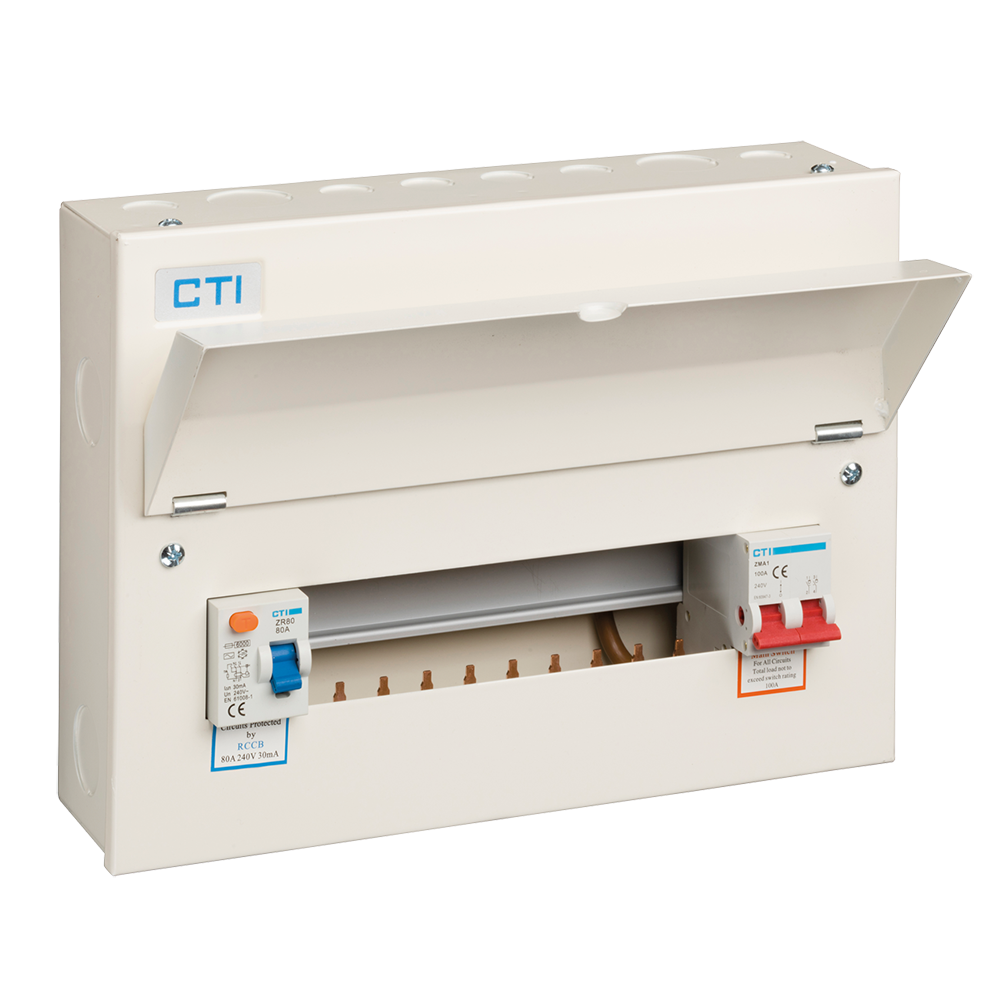 14 Way Consumer Unit with 100A Mains Isolator & 1 x 100A Type A RCD