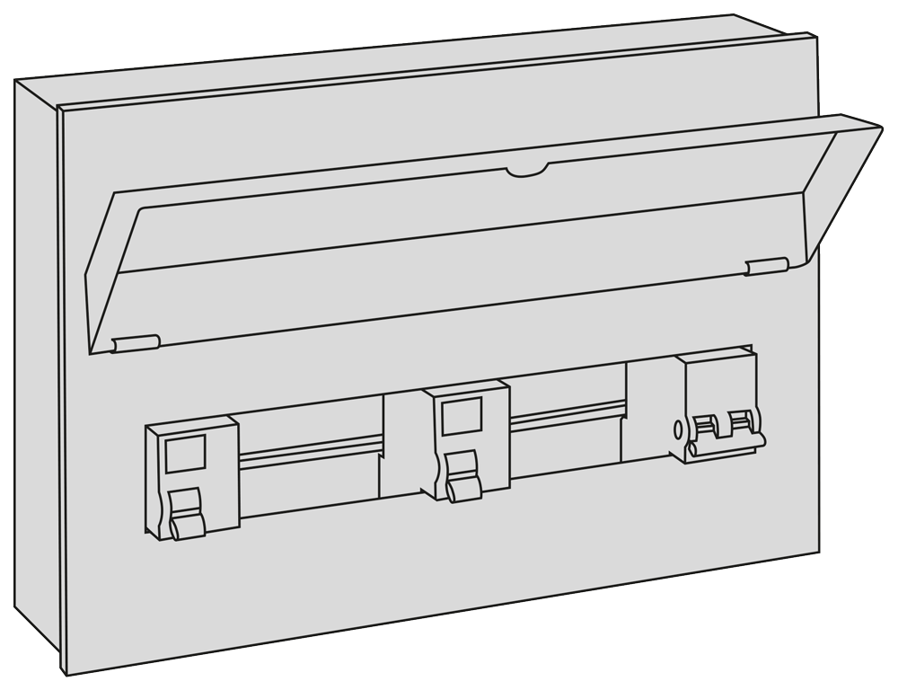 10 Way Consumer Unit with 100A Mains Isolator & 1 x 100A Type A RCD