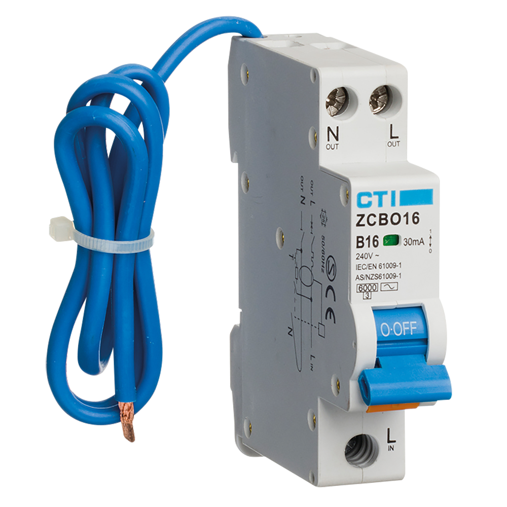 Red Arrow ZCBO16/M/A RCBO - 30mA Type A