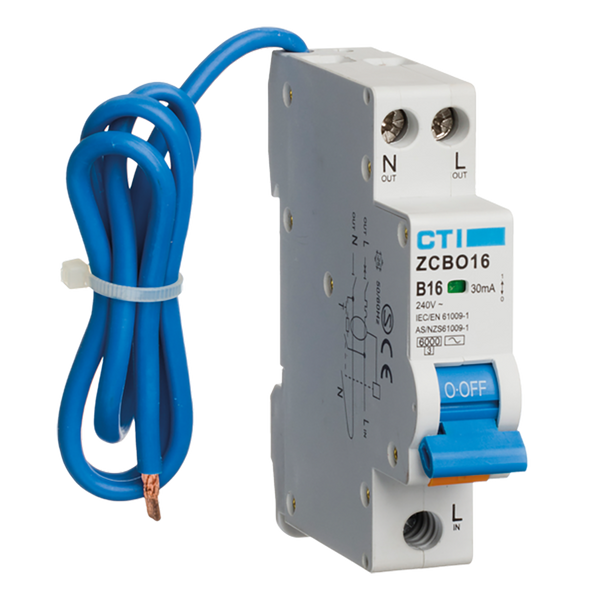 Red Arrow ZCBO16/M RCBO - 30mA Type AC