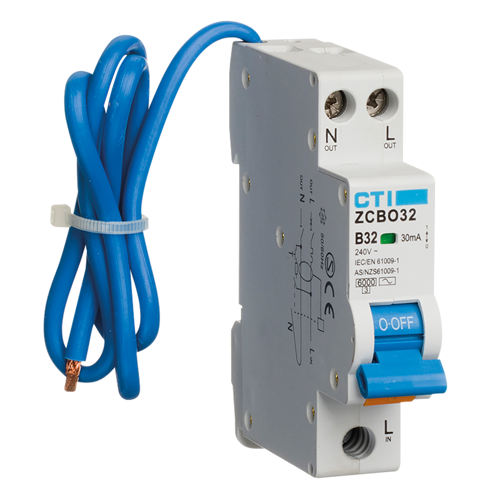 Red Arrow ZCBO32/M/A RCBO - 30mA Type A