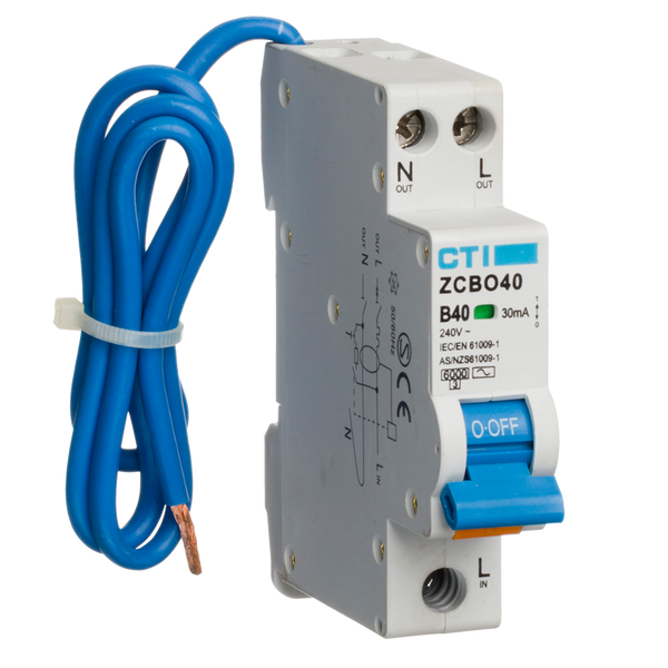 Red Arrow ZCBO40/M RCBO - 30mA Type AC