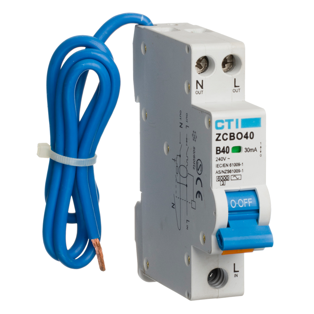 Red Arrow ZCBO40/M/A RCBO - 30mA Type A