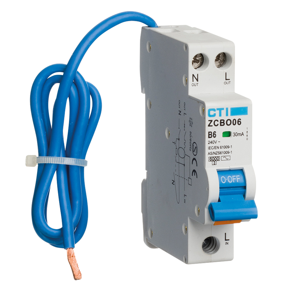 Red Arrow ZCBO6/M/A RCBO - 30mA Type A