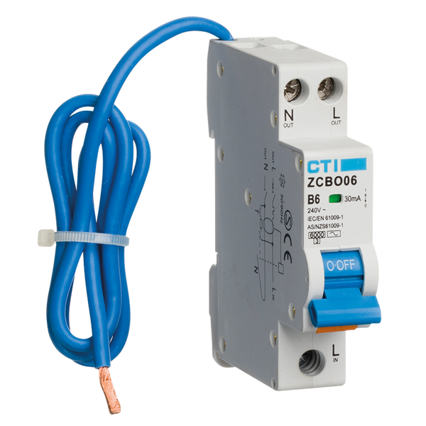 Red Arrow ZCBO6/M/A RCBO - 30mA Type A