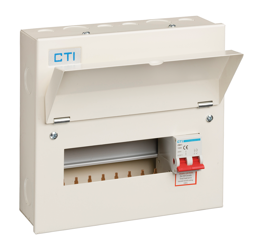 10 Way Consumer Unit with 100A Mains Isolator