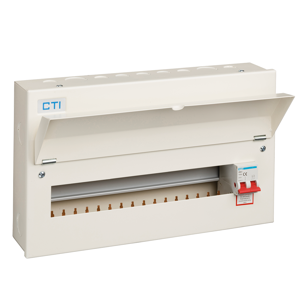 18 Way Consumer Unit with 100A Mains Isolator