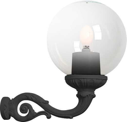 Fumagalli Asbac Globe 400 Adam 12W LED Classic Wall Black Opal G40.171.AY.N1R