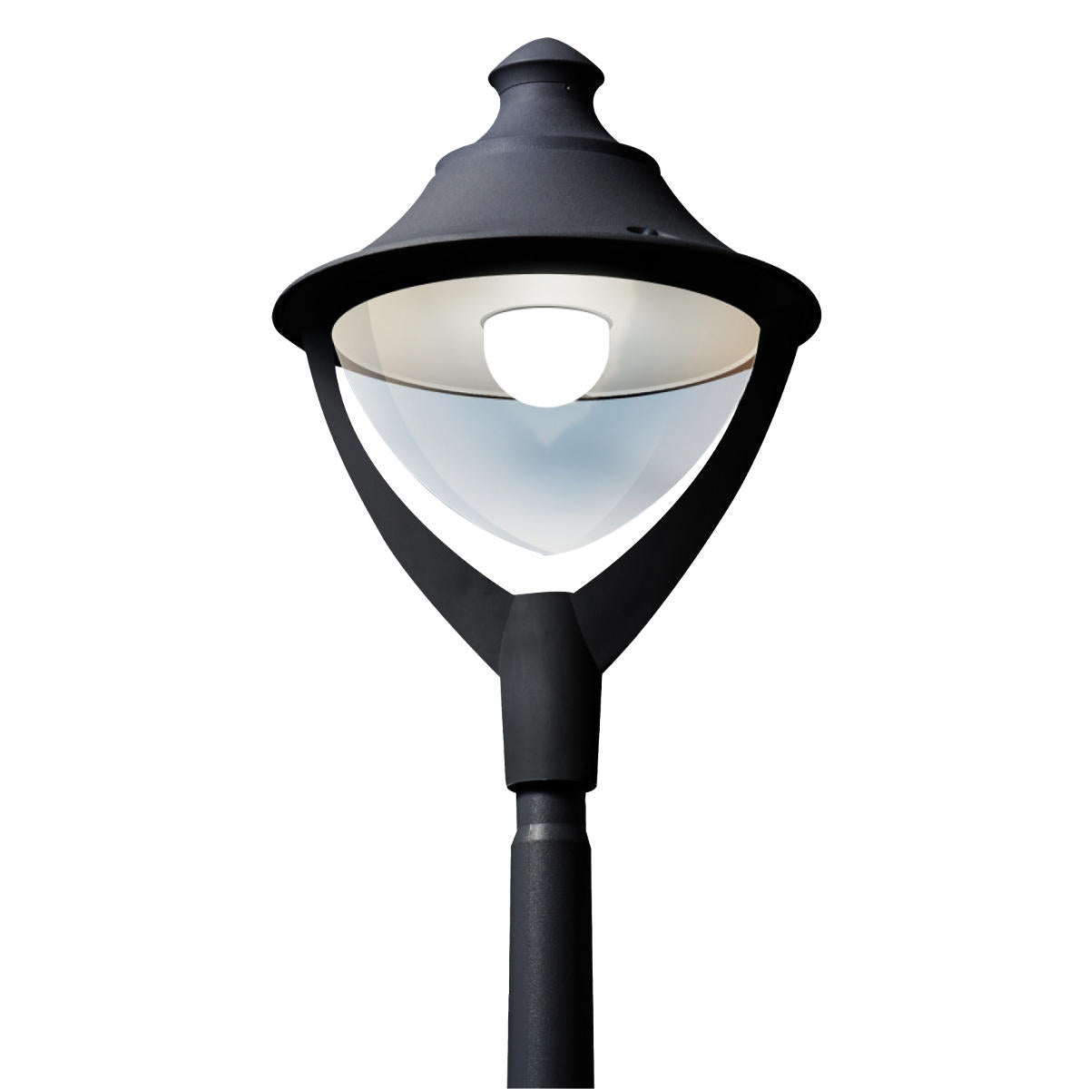 Fumagalli Asbac Beppe 400 30W 4K E27 High Pwr LED Lant Head Black Clr P50.000.AX.Q1L