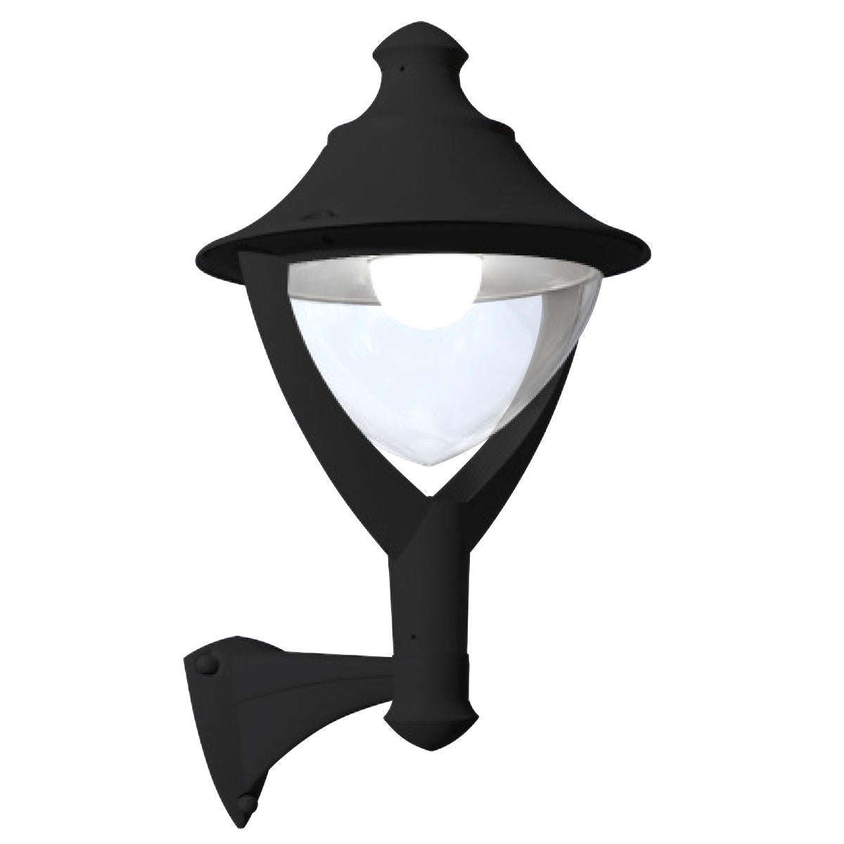 Fumagalli Asbac Beppe 400 30W 4K E27 High Pwr LED Lant Head Black Clr P50.254.AX.Q1L
