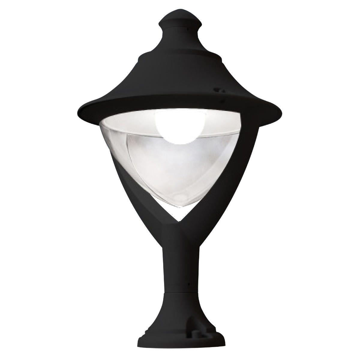 Fumagalli Asbac Beppe 400 30W 4K E27 High Pwr LED Lant Head Black Clr P50.115.AX.Q1L