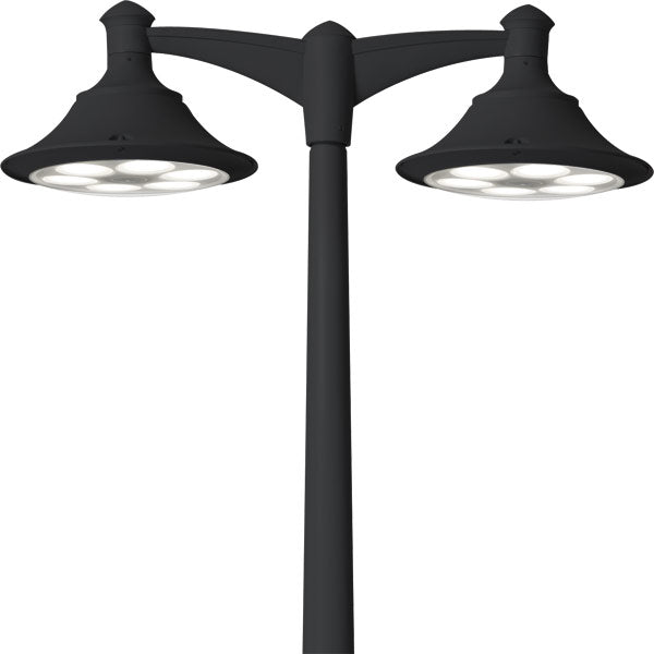 Fumagalli Asbac EcoVivi 400 2L 2x42W LED Post Top Assembled EV4.000.A20.AX.C6L.M