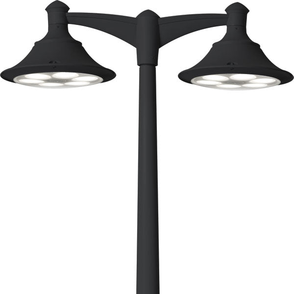 Fumagalli Asbac EcoVivi 400 Akille3.5m MidiPilar 2x60W LED Twin Hd Post Assembled EV4.418.A20.AX.D6L.M
