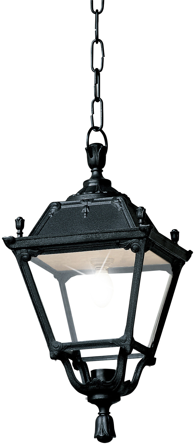Fumagalli Asbac Elia Sichem 56W LED Chain Lantern Bk Assembled Q45.121.AY.C8L.M