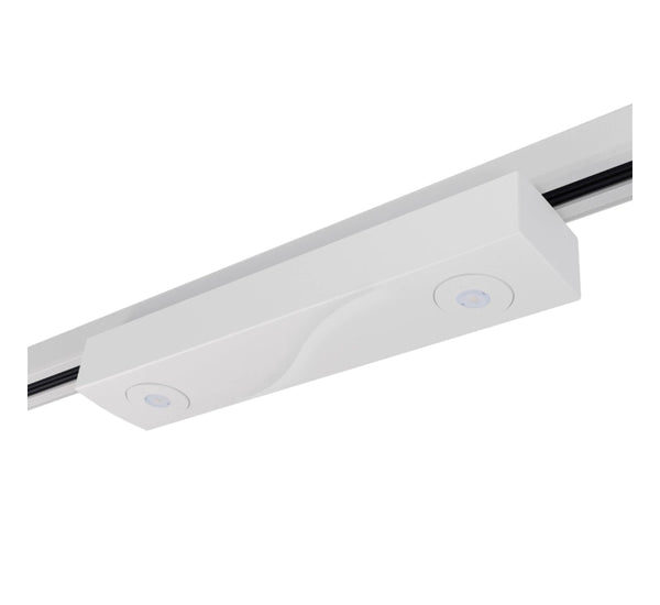 3W Non maintained LED emergency light fitting for 3 circuit track EMLEDTRM White