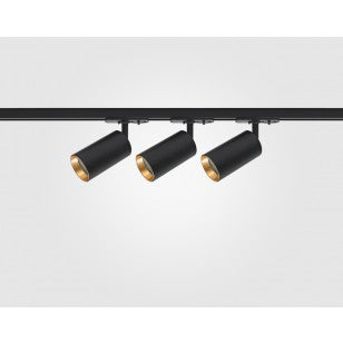 1 Metre Shooter GU10 Spotlight Kit Black on Gold
