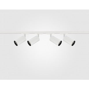 2 Metre Shooter GU10 Spotlight Kit White on Black