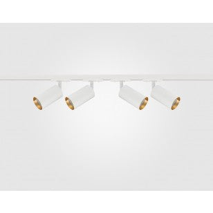 2 Metre Shooter GU10 Spotlight Kit White on Gold