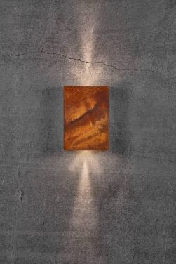 Nordlux 2019051038 Fold 15 LED Wall Light IP54, Corten Steel