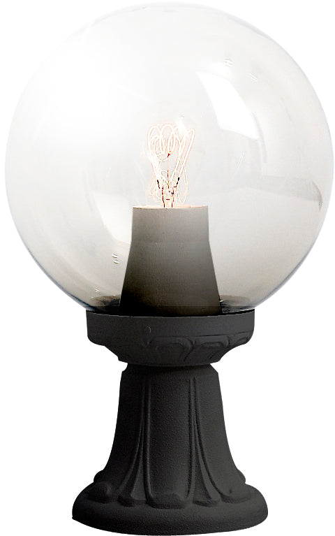 Fumagalli Asbac Globe 250 Mikrolot 6W 3K LED Opal Pedestal Black G25.110.AY.F1R