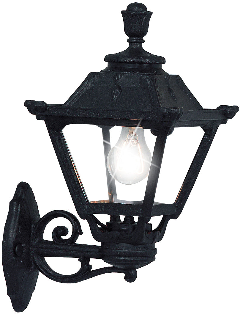 Fumagalli Asbac Golia Bisso 6W LED Wall Lantern Black Q23.131.AX.F1R