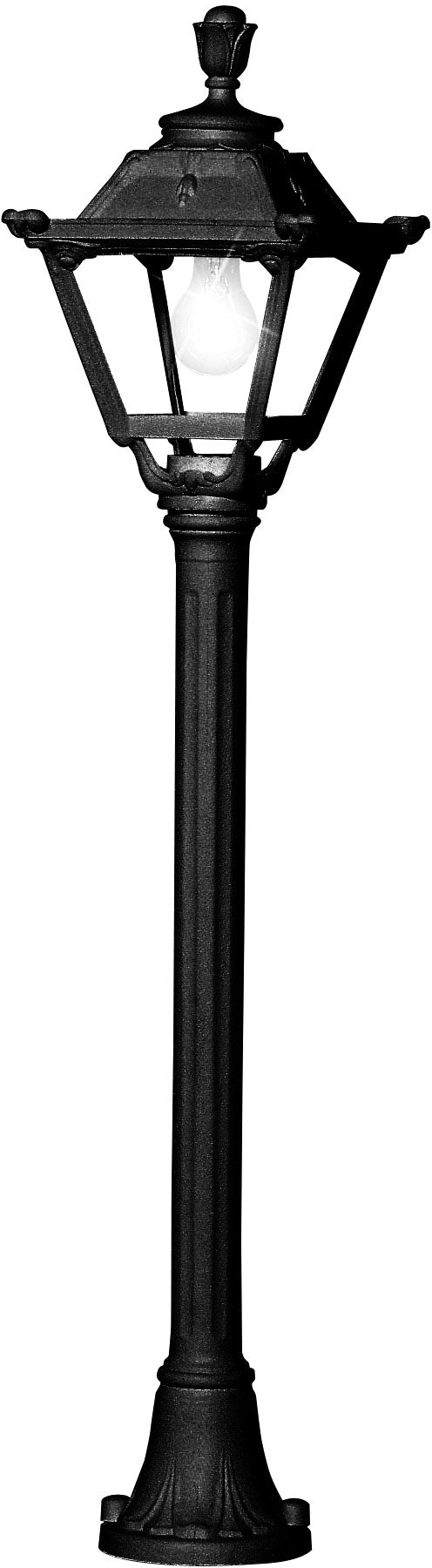 Fumagalli Asbac Golia Mizar 6W LED Post Lantern Black Q23.151.AX.F1R