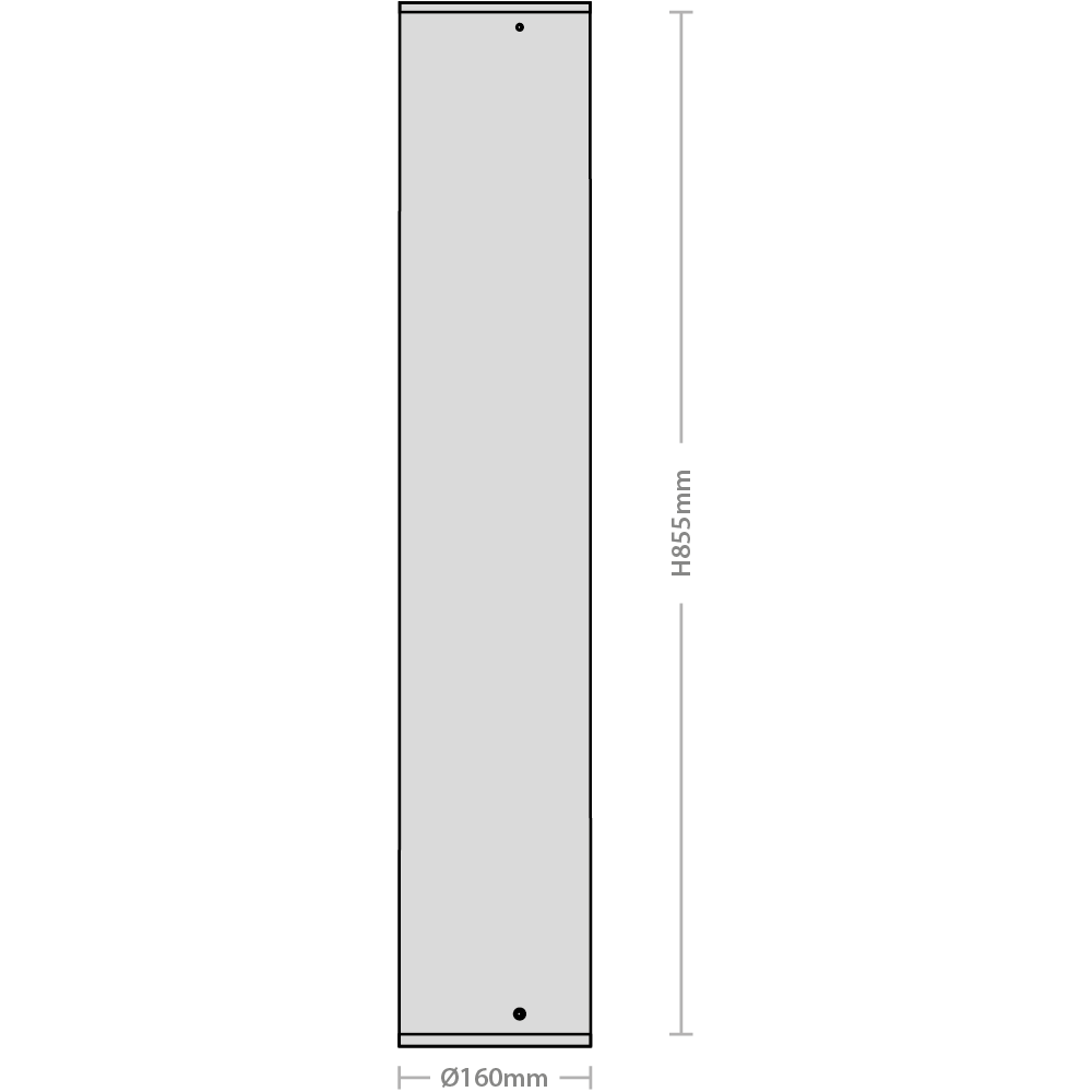 Red Arrow GRD24A-POST Guard Bollard Post Anthracite