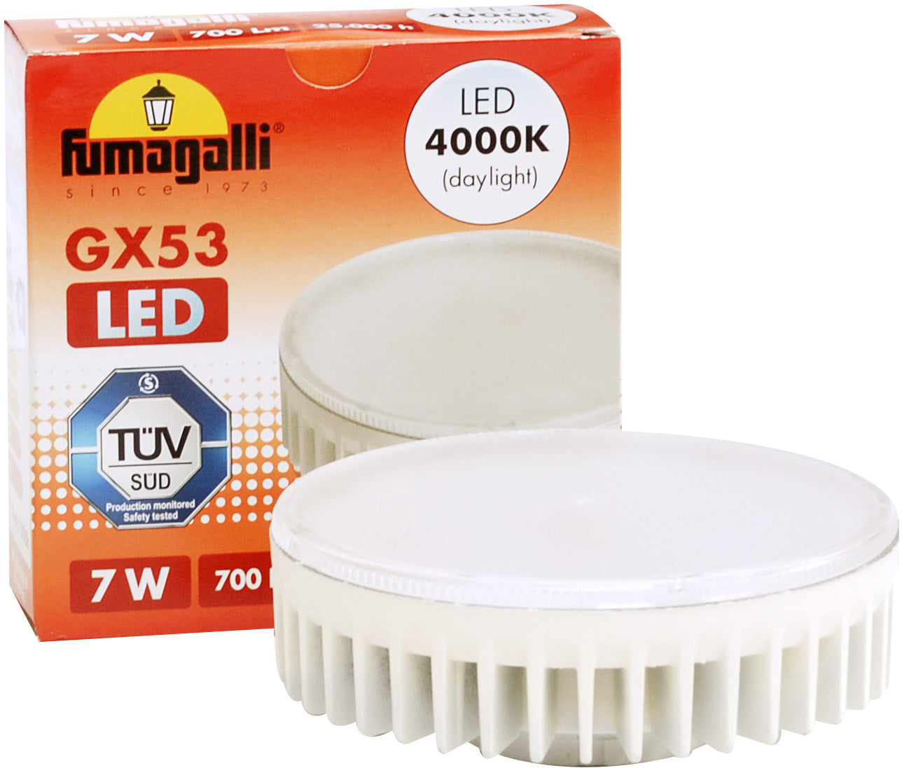 Fumagalli Asbac 7W GX53 LED Lamp 3000K H2.LED.G53.3K