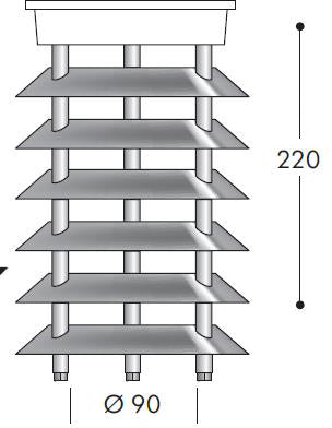 Fumagalli Asbac Open Aluminium Louvred Breaklight H.FC6
